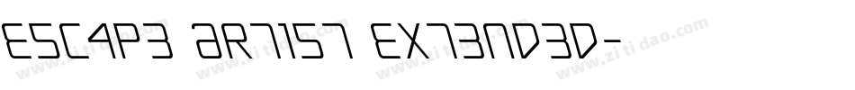Escape Artist Extended字体转换